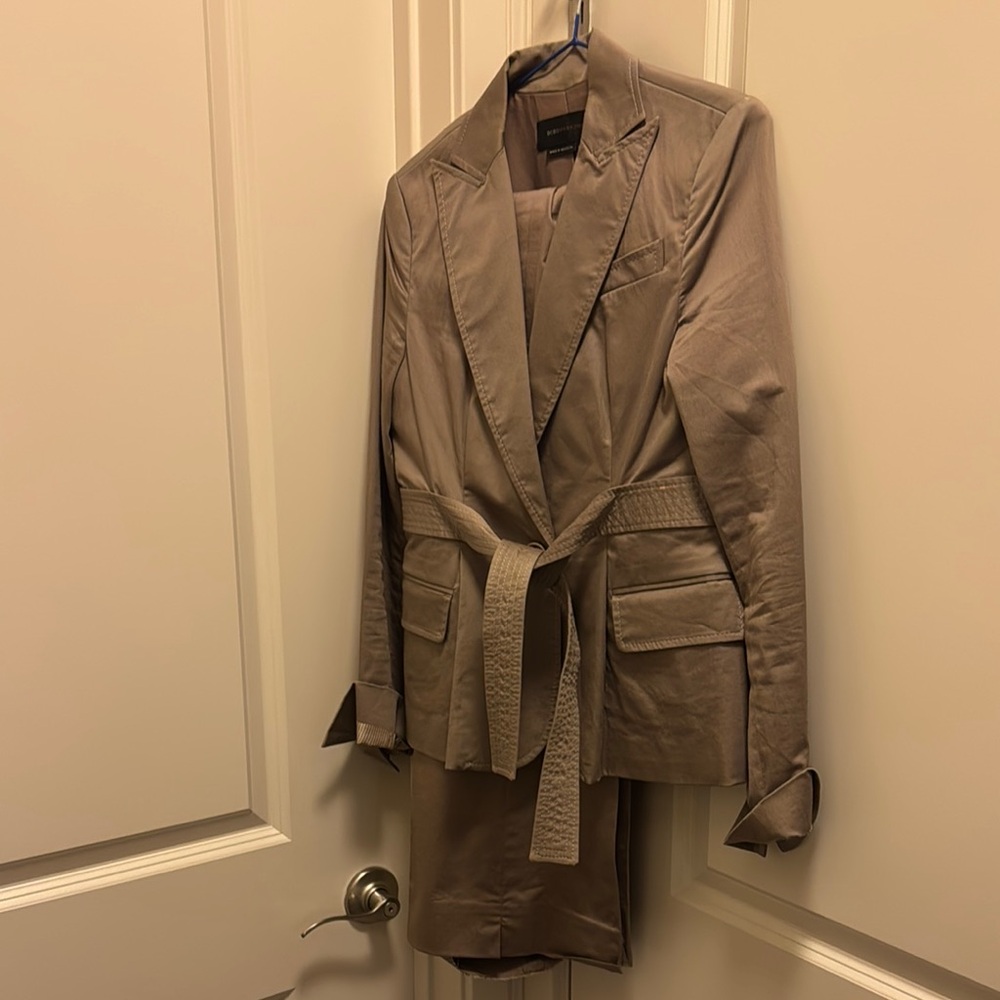 Vintage BCBG Chic Tan Blazer and Pant Set